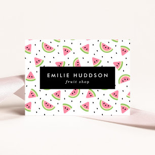 Rosa Watermelons, Watermelon Seeds, Fruit Shop Visitkort