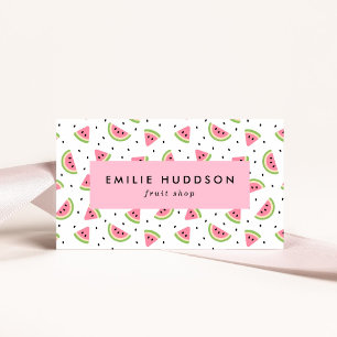 Rosa Watermelons, Watermelon Seeds, Fruit Shop Visitkort