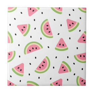 Rosa Watermelons, Watermelon Seeds, Summer Mönster Kakelplatta