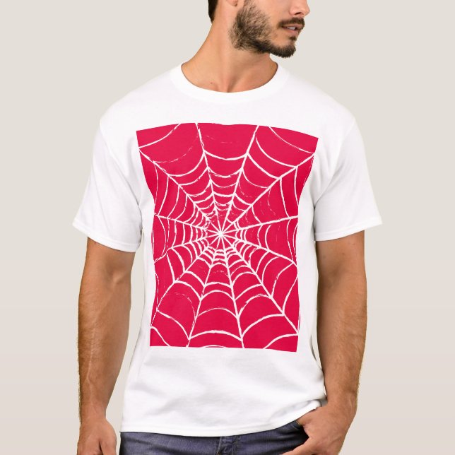 Rosa Webben T Shirt (Framsida)