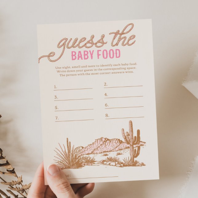 Rosa Western Gissa Baby Food Game (Skapare uppladdad)