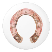 Rosa Western hästsko