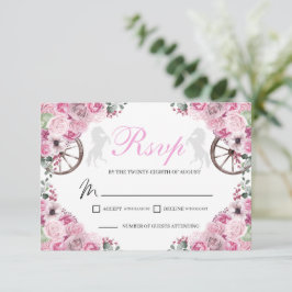  Rosa Western Quinceanera-OSA kort
