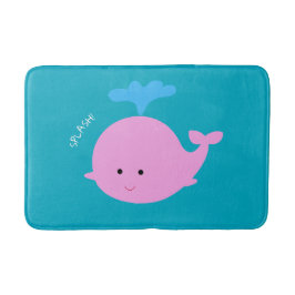 Rosa Whale Graphic Bathmat Badrumsmatta