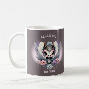 Rosa Whimsical "Dream Big" Little Dragon Kaffemugg