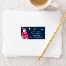 Rosa Whimsical Snögubbe Designer