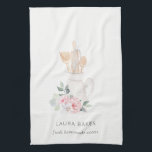 Rosa Whisk Spatula Blommigt Baking Utensils Kökshandduk<br><div class="desc">Om du vill ha fler anpassningar eller andra matchande artiklar kan du kontakta mig på yellowfebstudio@gmail.com</div>