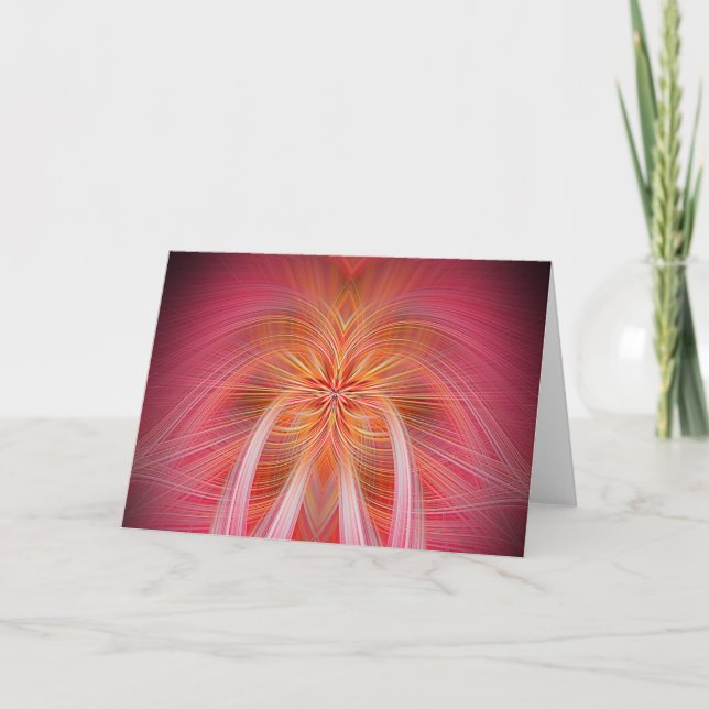 Rosa Whispers Greeting Card Kort (Framsida)