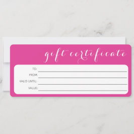 ROSA WHITE Business LOGOTYP COMPANY GIFT CERTIFICA