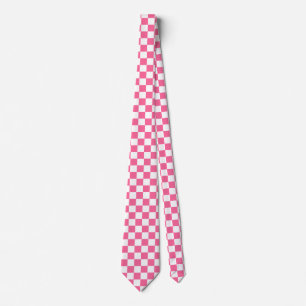 Rosa White Checkated Mönster Slips