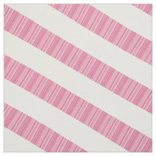 Rosa White Diagonal Modern Rand Fabric Tyg