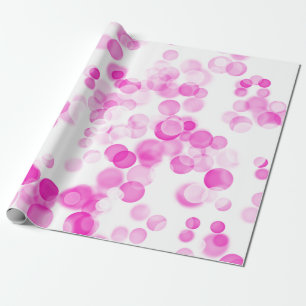 Rosa White Dots Bubbles Bokeh Effect Presentpapper