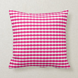 Rosa White Geometric Pearl Mönster Anpassningsbar Kudde