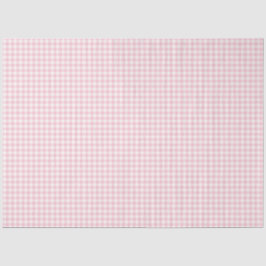 Rosa & White Gingham Mönster Tissue Paper