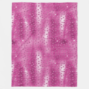 Rosa White Gnistra Cheetah Print Fleecefilt