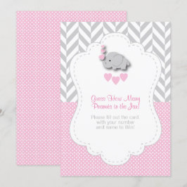 Rosa, White Grått Elephant 🐘 - Spelinstruktioner Inbjudningar