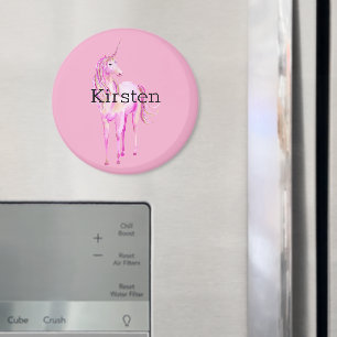 Rosa White Guld Unicorn Magnet