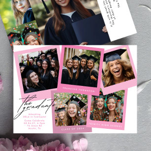 Rosa White High School COLLAGE Photo Studenten Meddelande