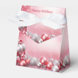 Rosa White jul Bollar Helgdag Gift Box Presentaskar