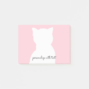 Rosa White Kattunge Post-it Block