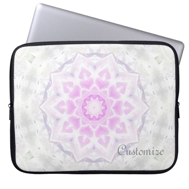 Rosa & White Lacy Kaleidoscope Hearts Sleeve (Framsidan)