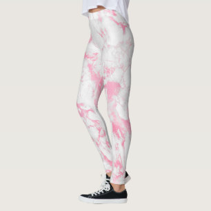 Rosa White Marble Leggings