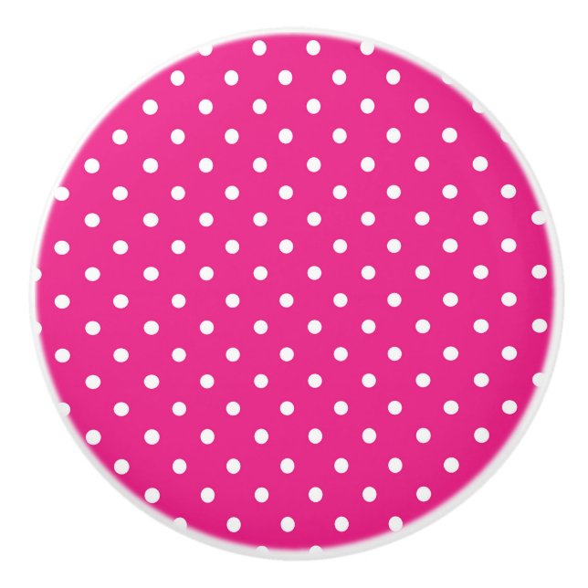 Rosa & White Polka dots Knopp (Framsidan)