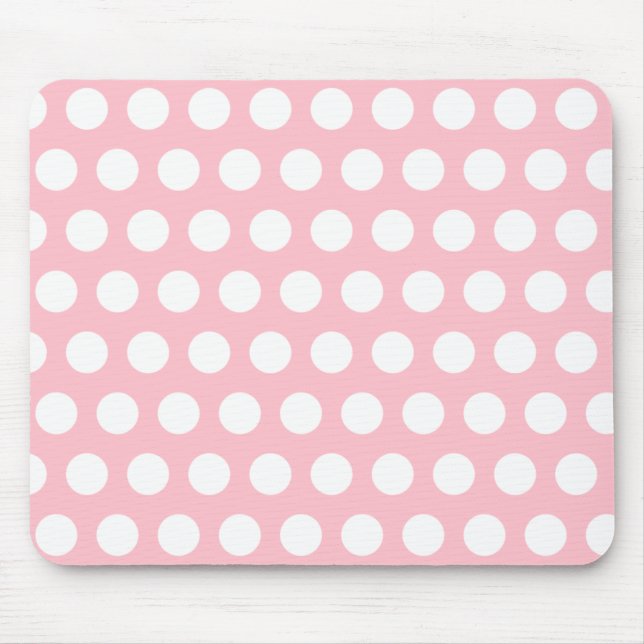 Rosa & White Polka dots Musmatta (Framsidan)
