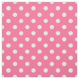 Rosa White Polka dots Textile Tyg