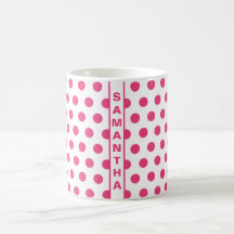 Rosa White Polka dots Vintage Elegant  Trendig Nam
