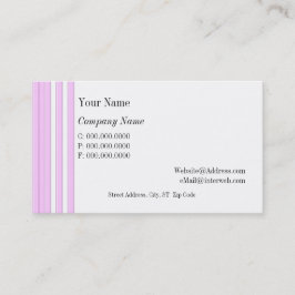 Rosa White Rand Anpassningsbar Affärskort Visitkort