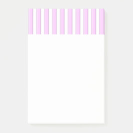 Rosa White Rand Mönster Stickies Post-it Block