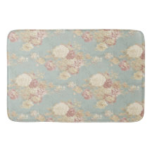 Rosa White  Ro på Blue Background