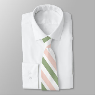 Rosa White Sage Grönt Rand Slips