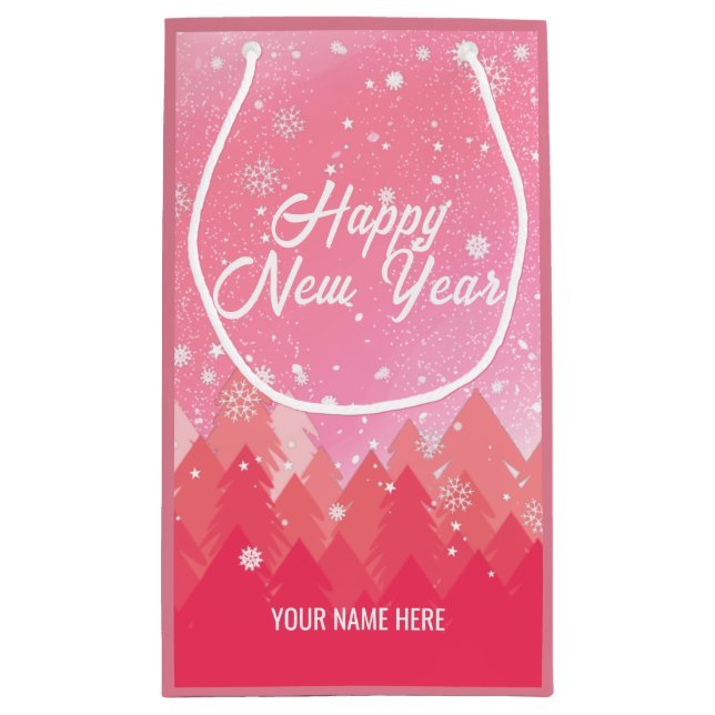 Rosa White Snö Fredlig jul i jul - nyår (Baksidan)