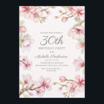 Rosa White Springtime Blommigt Women's 30års födel Inbjudningar<br><div class="desc">Vackra rosa och vita blommor och grenar kvinnors inbjudan till 30års födelsedag-partiet. Denna inbjudan skulle vara perfekt för en trädgård party eller ett kvinnoteevenemang. Typsnitt,  text och ordalydelse samt bakgrunden till färg kan anpassas till kostym som du behöver. Kontakta oss om du behöver hjälp med att anpassa dig.</div>