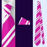 Rosa White Stripe Mönster Slips<br><div class="desc">Rosa White Stripe Mönster halsband.</div>