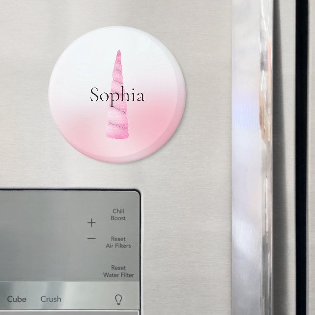 Rosa White Unicorn Magnet (In Situ (Fridge))