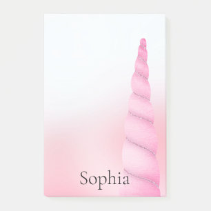 Rosa White Unicorn Post-it Block