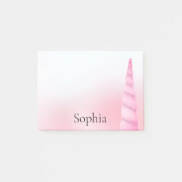 Rosa White Unicorn Post-it Block