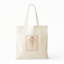 Rosa WildblomBouquet med Ribbon Feminine