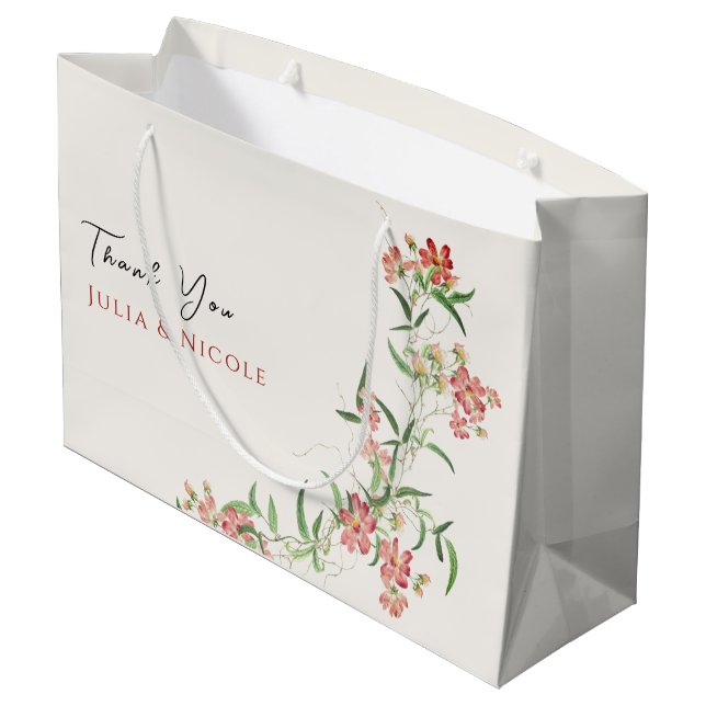 Rosa Wildblomma Ro Vår Garland Bröllop (Baksidan Vinklad)