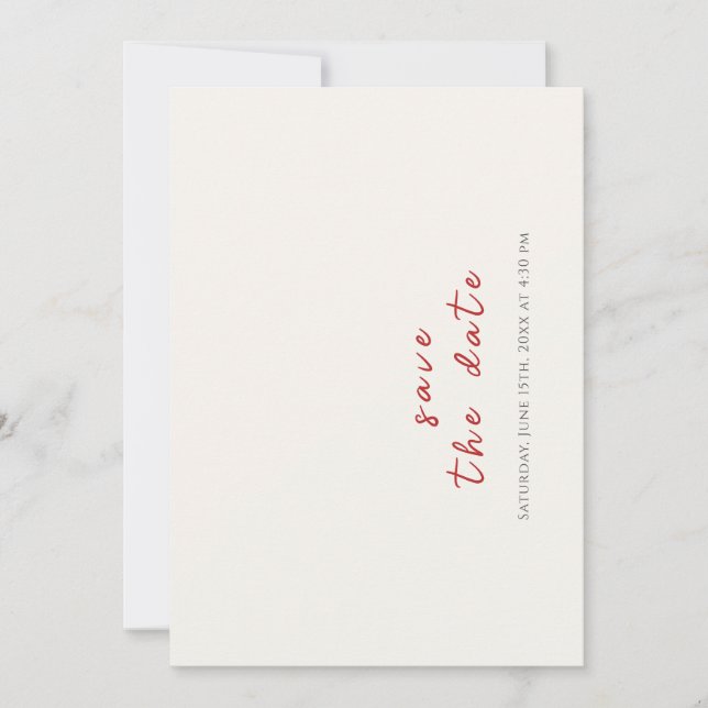 Rosa Wildblomma Ro Vår Garland Bröllop Spara Datumet (Framsida)