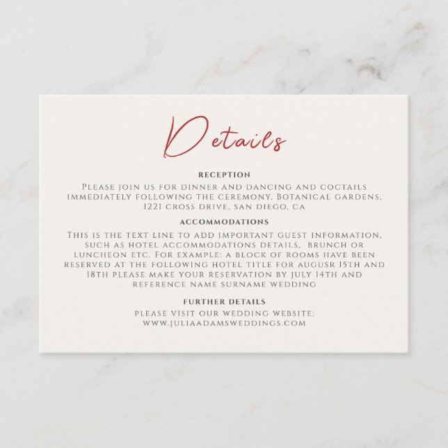 Rosa Wildblomma Ro Vår Garland Bröllop Tilläggskort (Framsida)