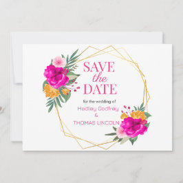 Rosa Wildblomma Vår Spara datum Inbjudningar