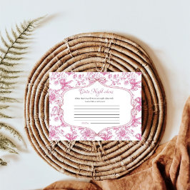 Rosa Wildblomme Tea Date Night Ideas Möhippa Tilläggskort