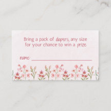 Rosa Wildblommor Garden Diaper Raffle-hölje