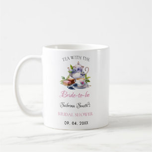 Rosa WildblommTea Party Möhippa party Kaffemugg