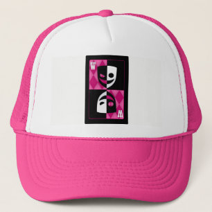 Rosa Wildcard Poker Diamonds Trucker Hatt Truckerkeps