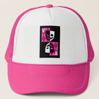 Rosa Wildcard Poker Diamonds Trucker Hatt Truckerkeps